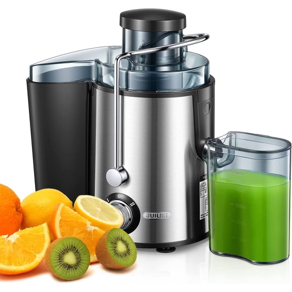 Juicer Machines Max 800W, New Generation Juicer Machines Vegetable and Fruit Easy to Clean, Compact Centrifugal Juicer Extractor with 3" Wide Mouth and Anti-Drip, Dual Speeds, Recipe & Brush