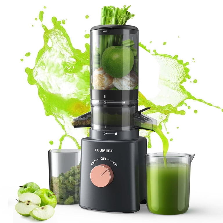 TUUMIIST Juicer Machines, Cold Press Masticating Juicer, 4.6