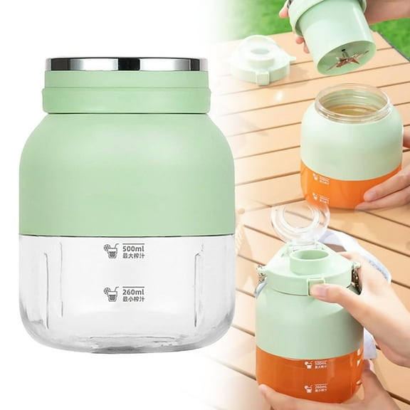 Juicer Ton Barrel Sports Juicer Cup Juicer Portable Small Household Automatic Juicer Juicing Bucket Juicing Cup Ton Cup,Green Kitchen Juicer