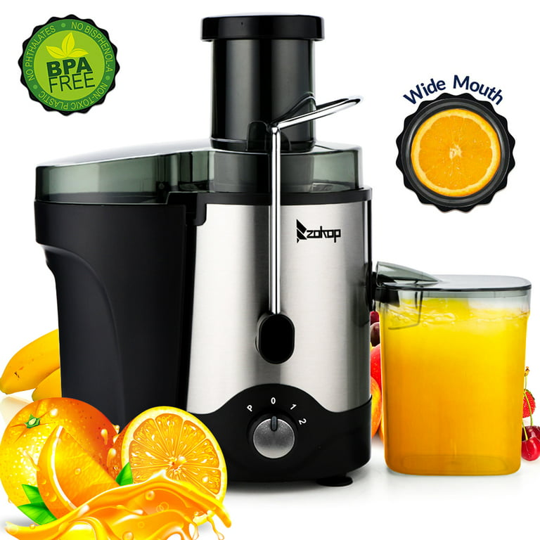 Centrifugal Juicer Machine - LCD Monitor 1100W Juice Maker Extractor,  5-Speed Juice Processor Fruit and Vegetable, 3 Feed Chute Stainless Steel  Power