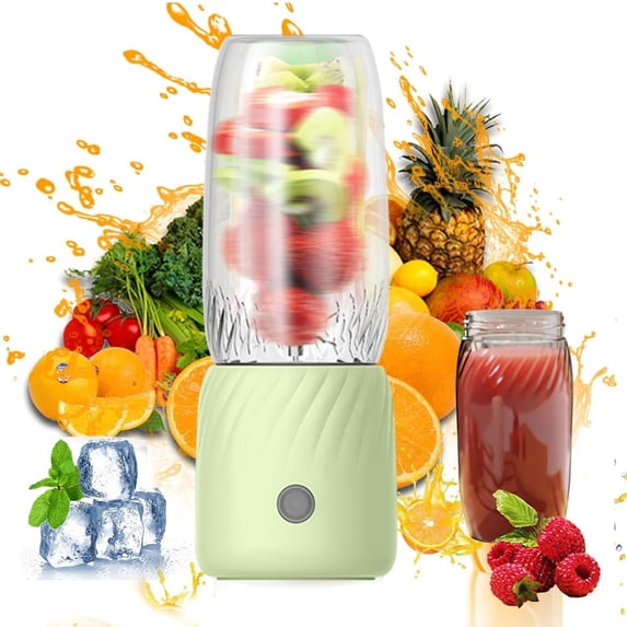 Juicer X1,Juicer Green A,Portable Rechargeable Mini Juicer Handheld Mini Personals Electric Juicer for Fruit and Vegetables Usb Rechargeable Mini Juicing Cup for Outdoor Sports Travel (Blue)