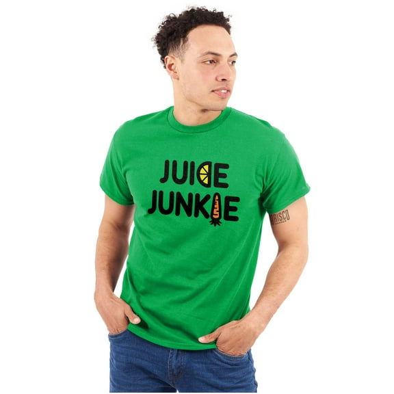 Juicing Superfood Healthy Lifestyle Plus Size Crewneck Graphic Tee Shirt Brisco Brands 2X