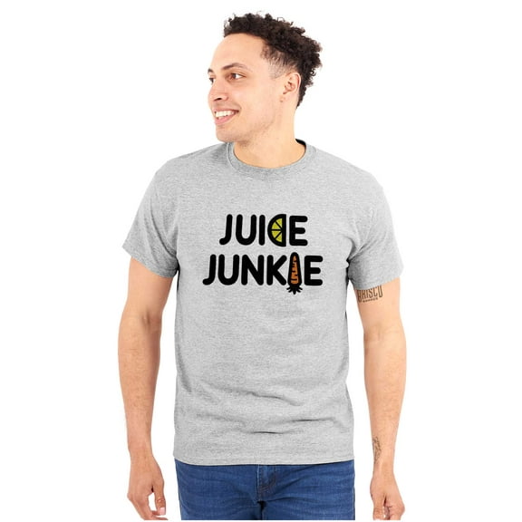 Juicing Superfood Healthy Lifestyle Plus Size Crewneck Graphic Tee Shirt Brisco Brands 3X