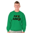 thumbnail image 1 of Juicing Superfood Healthy Lifestyle Unisex Plus Fleece Graphic Sweatshirt Brisco Brands 2X, 1 of 5