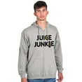 thumbnail image 1 of Juicing Superfood Healthy Lifestyle Unisex Fleece Graphic Zip Up Hoodie Brisco Brands 2X, 1 of 5