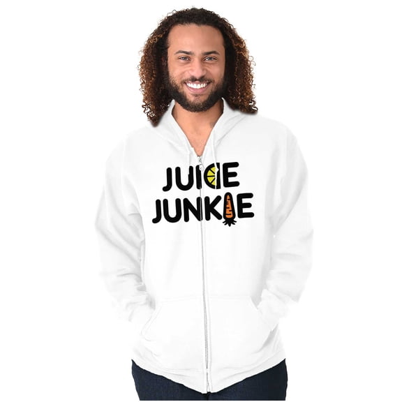 Juicing Superfood Healthy Lifestyle Zip Up Hoodie Men's Women's Brisco Brands S
