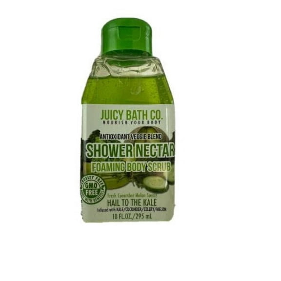 Juicy Bath Company Shower Nectar Foaming Body Scrub Cuccumber Melon 10 oz