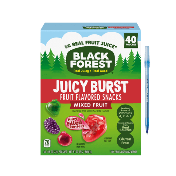 Juicy Burst Mixed Fruit Fruit Flavored Snacks 0.8 oz • 40