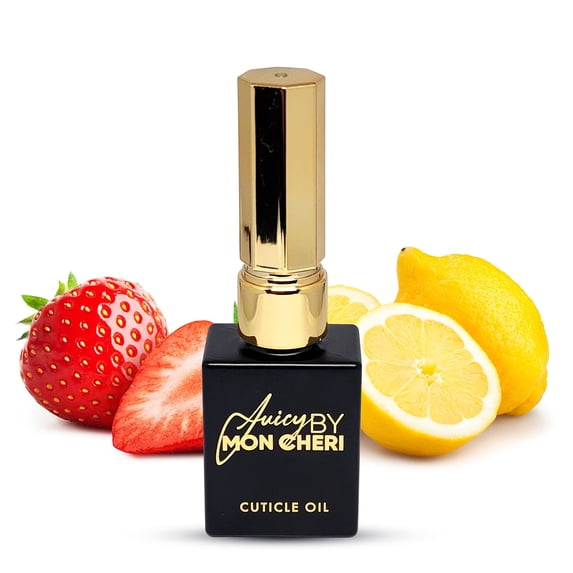 Juicy By Mon Cheri Cuticle Oil Softening Nails Aceite de Uña (Strawberry Lemonade) Growing and Repairs 10ml