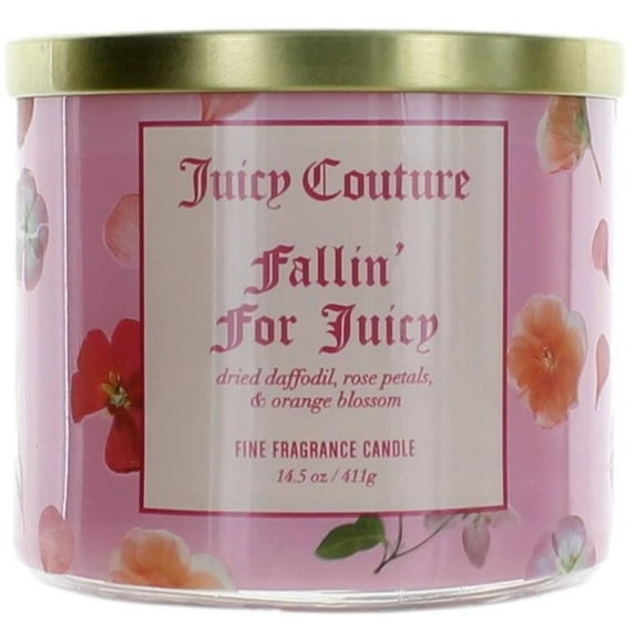 Juicy Couture 14.5 oz Soy Wax Blend 3 Wick Candle - Fallin' For Juicy