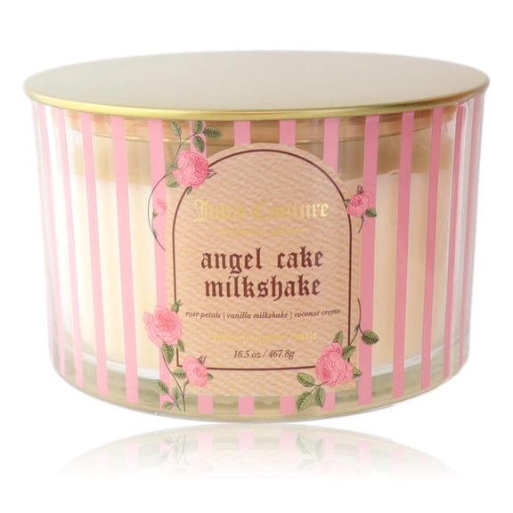 Juicy Couture 16.5oz Soy Wax Blend 3 Wick Candle - Angel Cake Milkshake