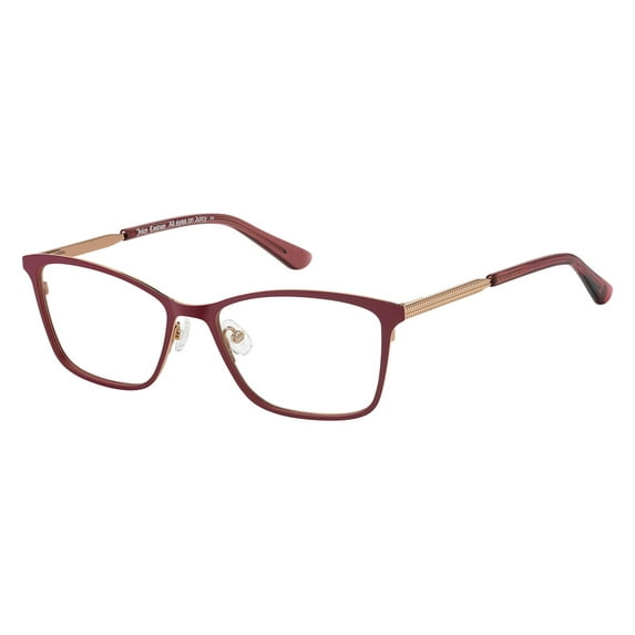 Juicy Couture 190 Full Rim Rectangular Matte Burgundy Eyeglasses