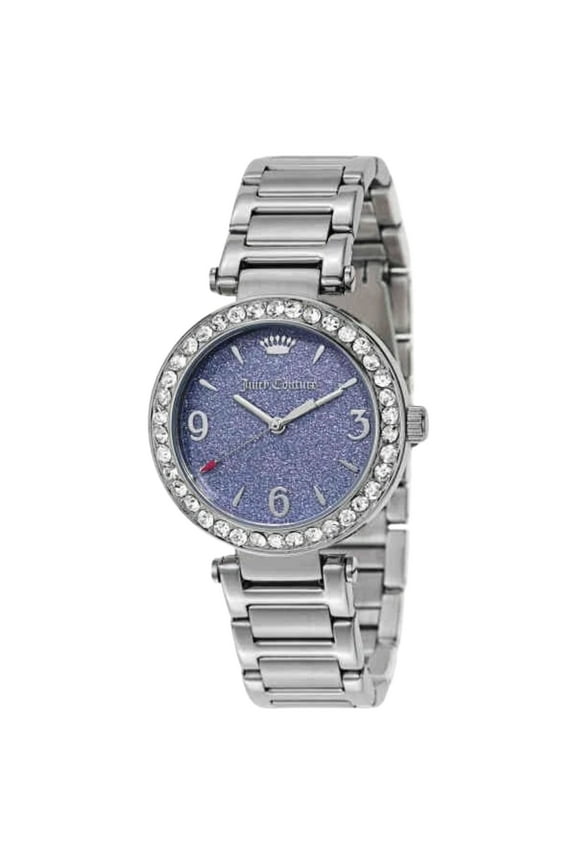 1901446 Emma Silver Stainless Steel Glitz Bezel Women's Watch