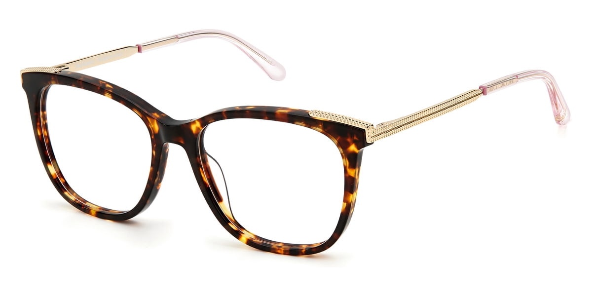 Juicy Couture Rectangle Women Dark Havana Acetate Eyeglasses Juicy Couture JU 245 /G 86 H - Walmart.com main image 4
