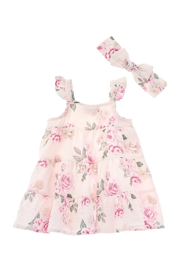 Dress Set 2pc Baby Girls Size 12M Infant Outfit