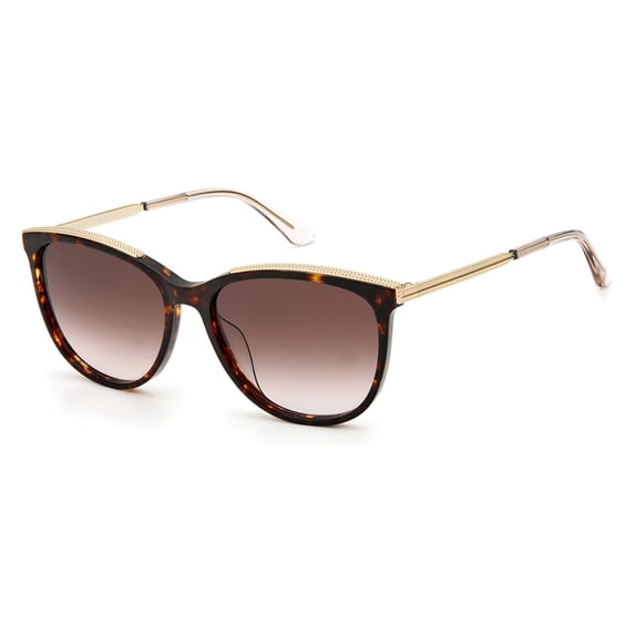 Juicy Couture 615/S Full Rim Rectangular Dark Havana Sunglasses