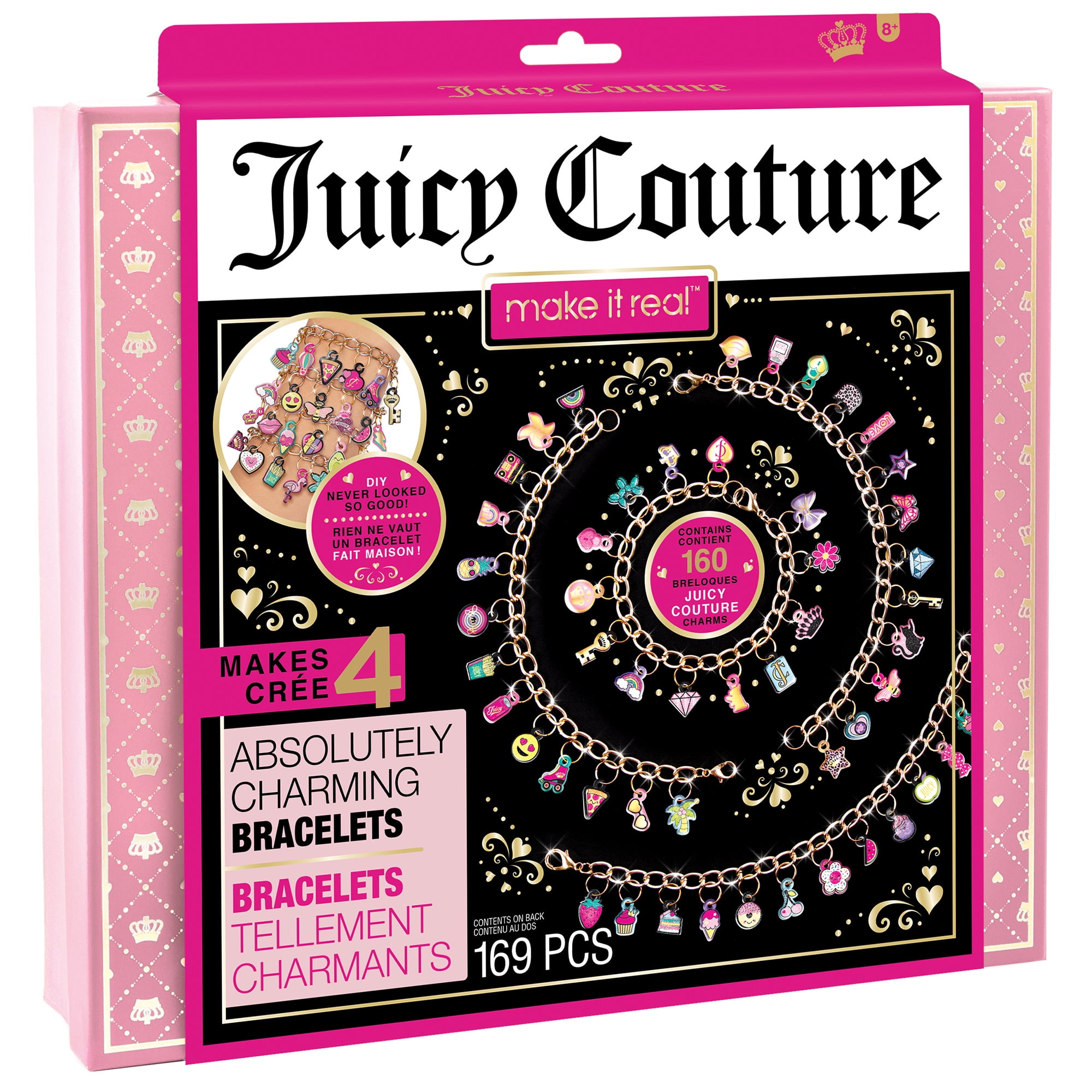 ☆ ペチートページ☆JUICY COUTURE 絶版チャーム 8点まとめ Juicy Couture Absolutely Charming Bracelets DIY Jewelry Kit