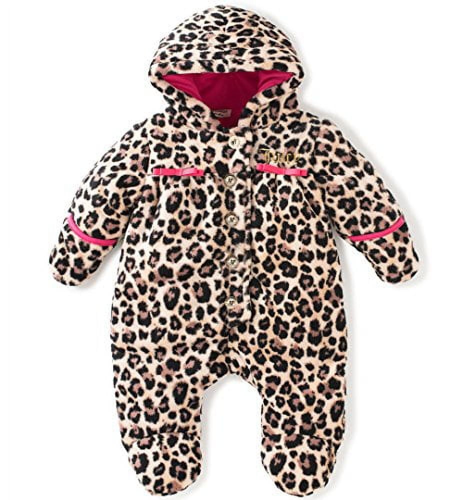Juicy Couture Baby Pram Printed Silky Sherpa Mocha 0 3 Months