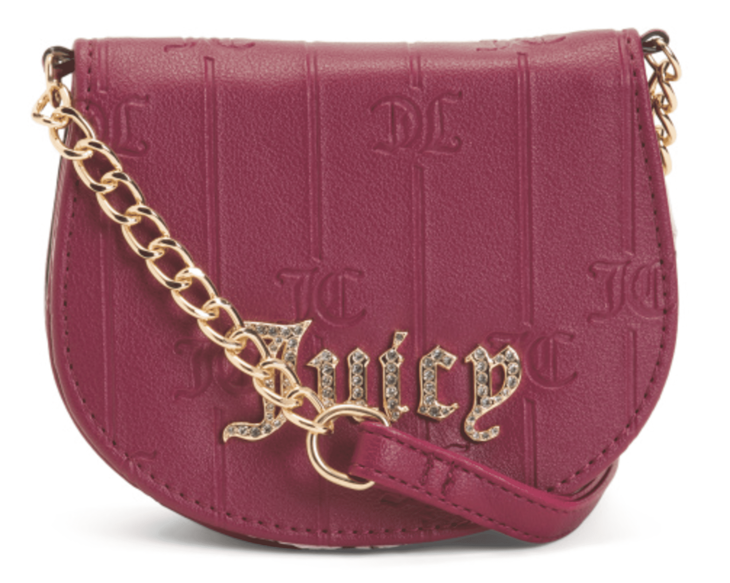Juicy Couture Drama Queen Mini Rounded Flap Clutch, Plum - Walmart.com