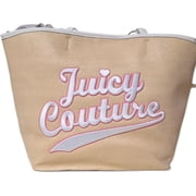 Juicy Couture Free Be Juicy Tote Bag Beige White Pink Logo Designer