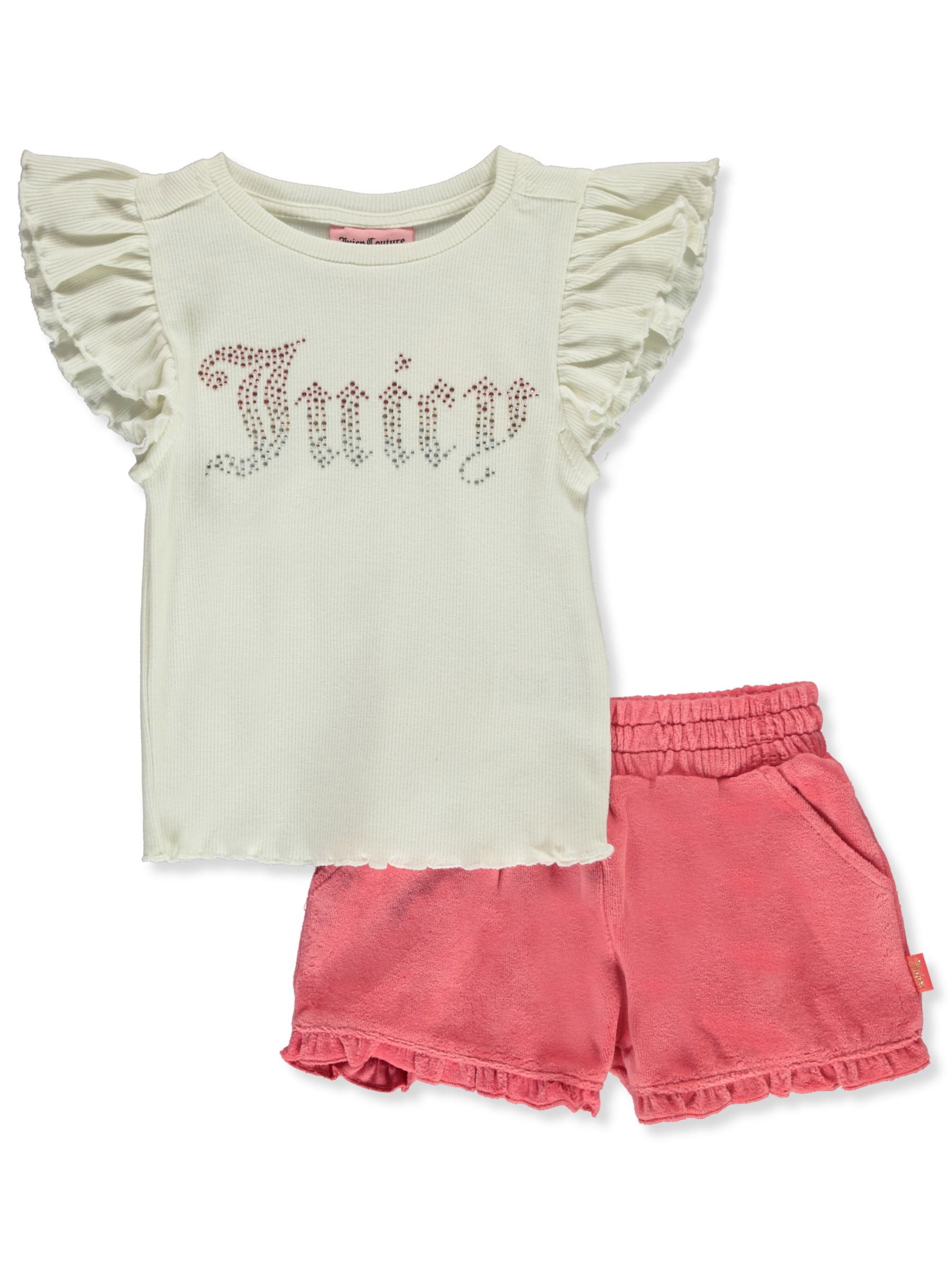Kids Headquarters 2-Piece Baby Girl Shorts Set - Cute Tank Top & Shorts Outfit