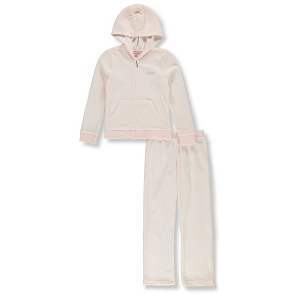 Juicy Couture Girls' 2-Piece Velour Joggers Set Outfit Color: multi Size: 4t