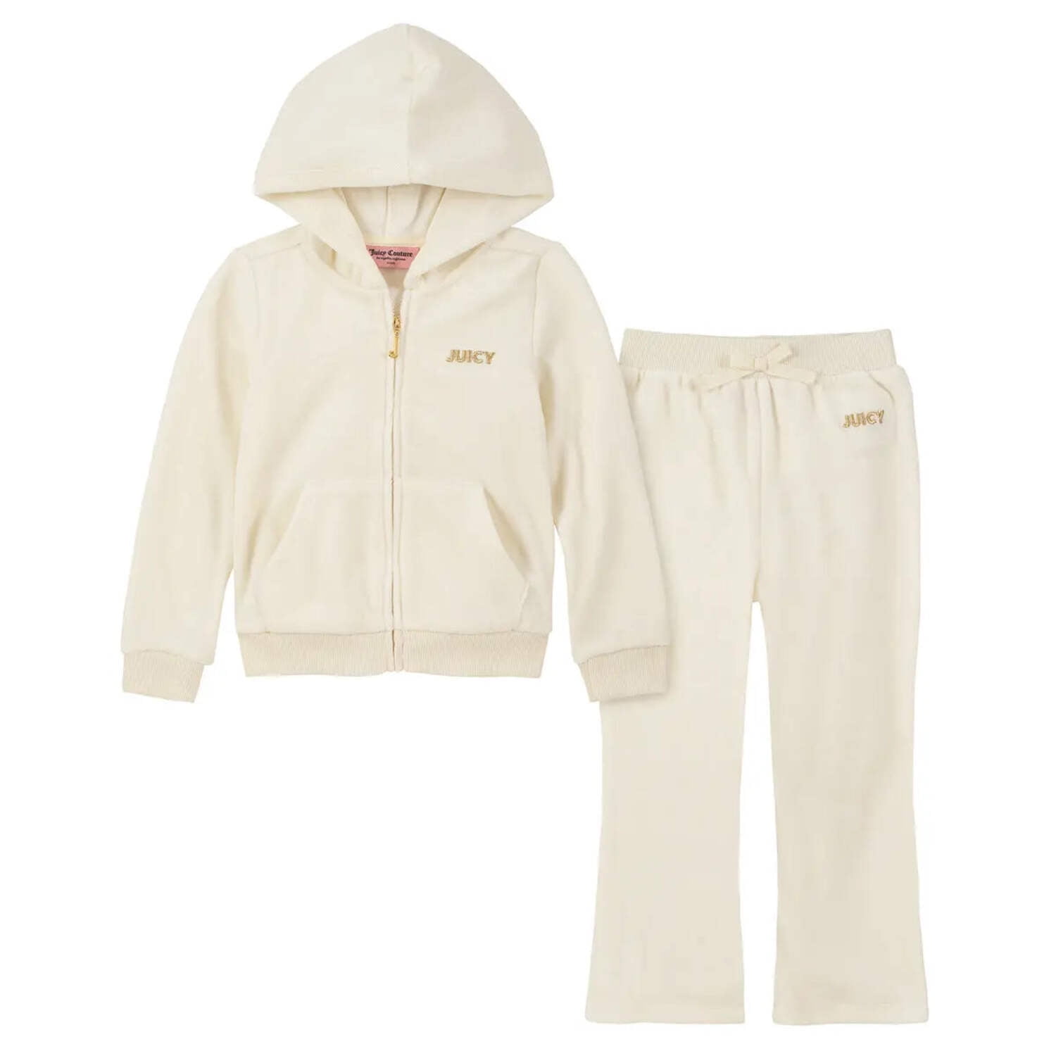 Girls Velour Sweatshirt Set  Black main image 0