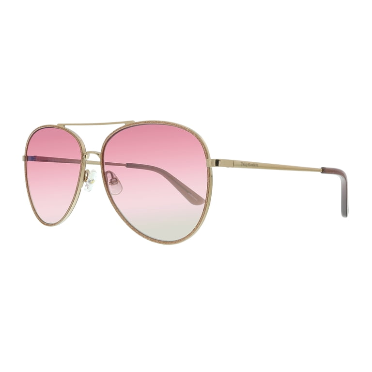 Juicy Couture JU 599/S 2S 0AU2 Red Gold Aviator Sunglasses  display picture 2