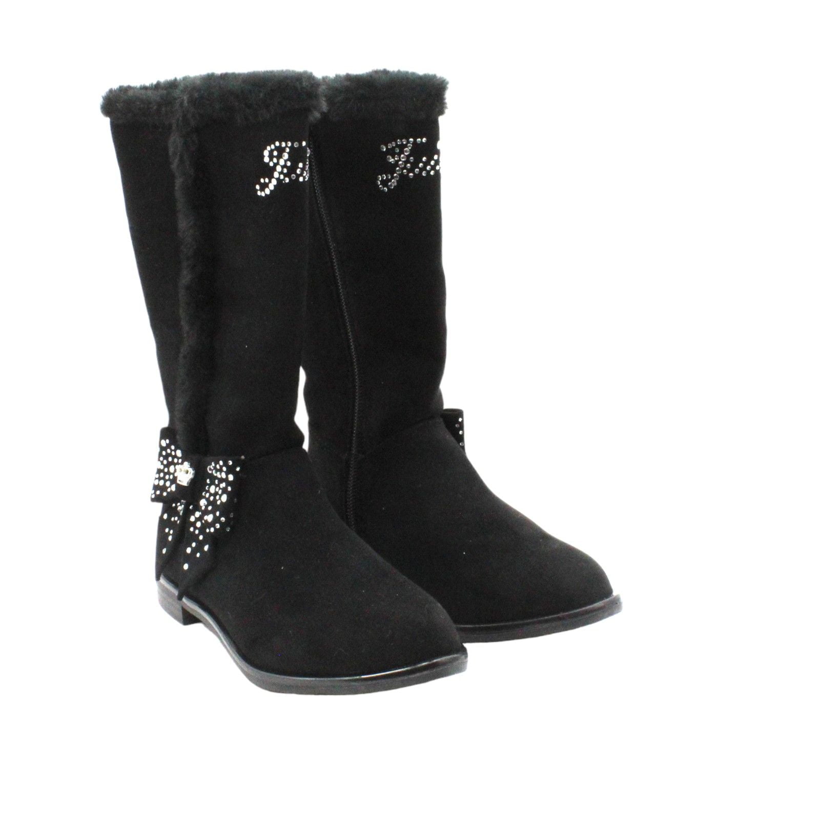 Girls Black Riding Boots