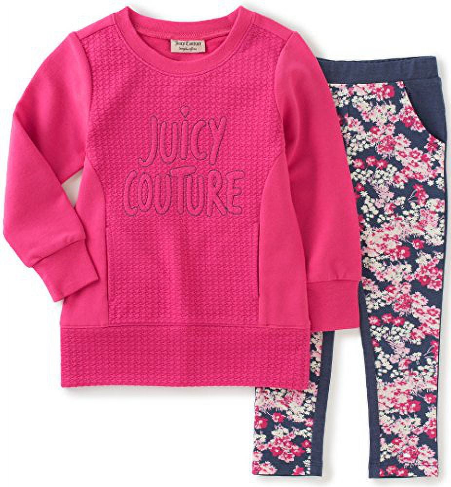 Juicy Couture Little Girls' Toddler 2 Piece Jacquard Knit Tunic and