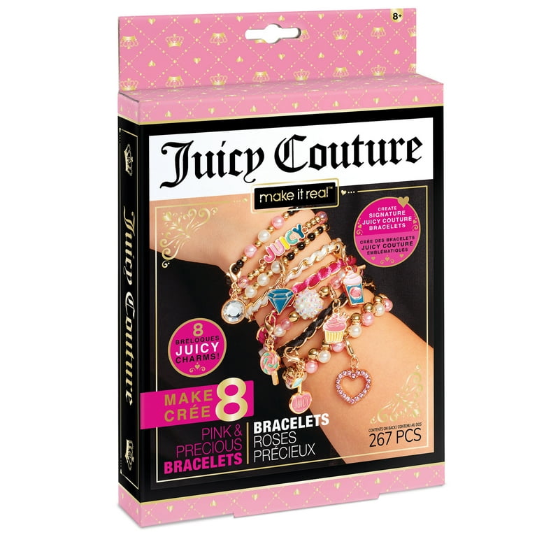 Juicy Couture Mini Pink & Precious DIY Bracelets Kit - Create 8 Unique  Charm Bracelets, 267 Pieces, 8 Charms, Tweens & Girls Ages 8+