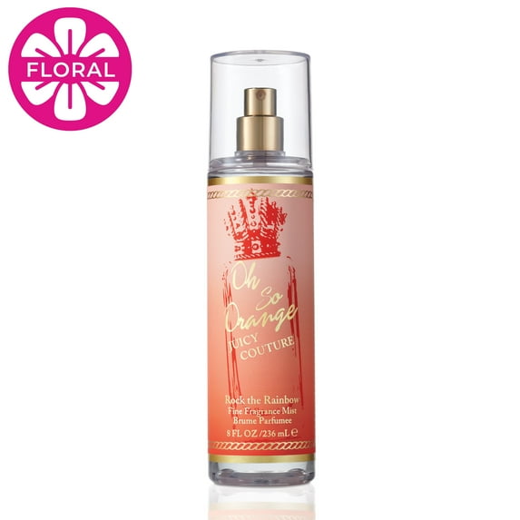 Juicy Couture Rock The Rainbow Oh So Orange Body Mist Spray, Perfume for Women, 8.0 fl oz