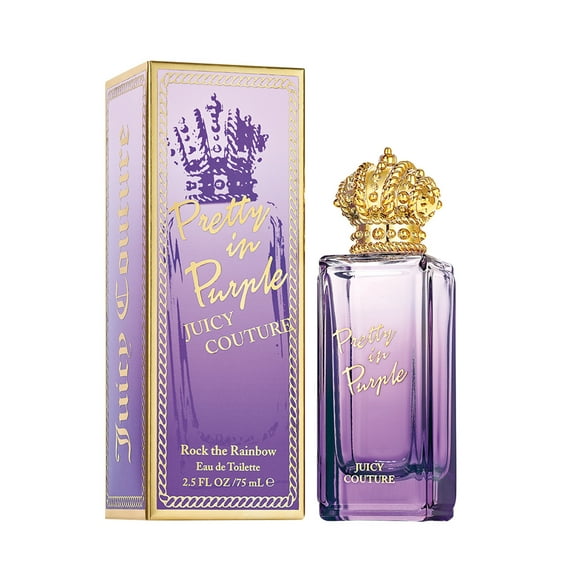 Juicy Couture Rock The Rainbow Pretty in Purple Eau De Toilette Spray, Perfume for Women, 2.5 fl oz