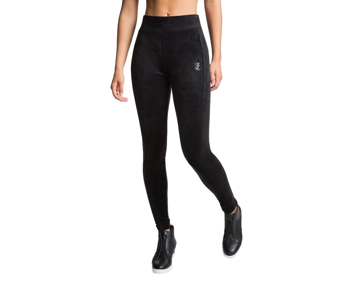 Juicy Couture Velour Legging Womens Active Pants Size Xs, Color: Black
