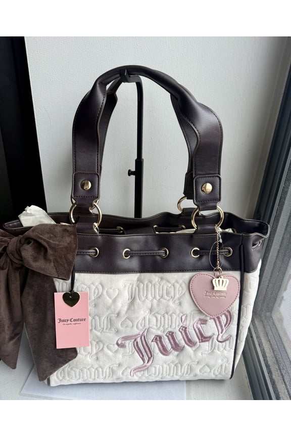Vintage Dreams Tote, Cream, Pink, Chocolate