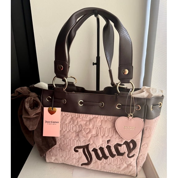 Juicy Couture Vintage Dreams Tote, Pink Chocolate