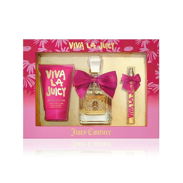 Juicy Couture Viva La Juicy , 3 Pc Gift Set 3.4oz EDP Spray, 0.33oz EDP Spray, 4.2oz Body