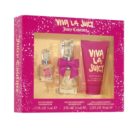 Juicy Couture Viva La Juicy Perfume Gift Set For Women, 3 Pieces, 0.5 fl oz