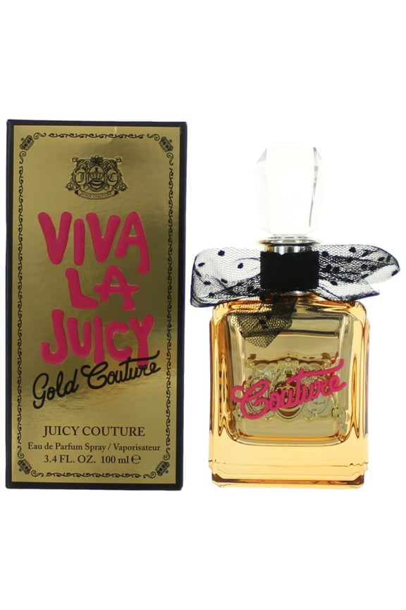Viva La Juicy Gold Couture Eau De Parfum Spray, Perfume for Women, 3.4 oz