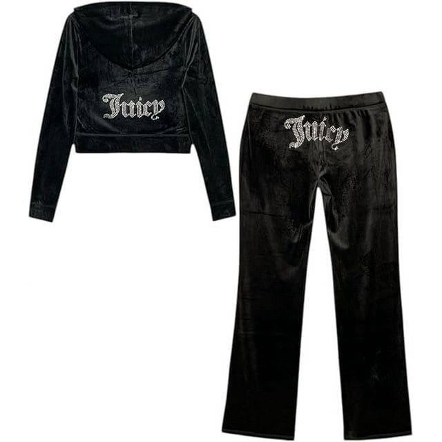Juicy Couture Women's Bling Velour Tracksuit - Walmart.com