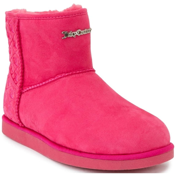 Juicy Couture Women's Boots Kave Slip On Winter Boots Warm Winter Booties Pink 7