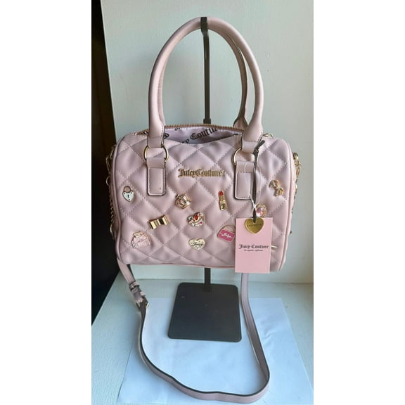 Juicy Couture Women's Quilted Satchel Handbag, Pink