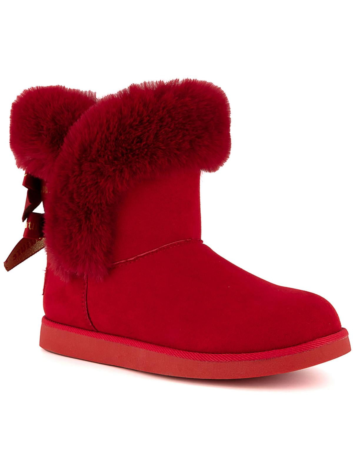 Juicy Couture Womens King 2 Faux Suede Cozy Winter & Snow Boots