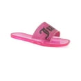 thumbnail image 1 of Juicy Couture Womens Hylton Logo Rhinestone Pool Slides, 1 of 3