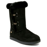 JUICY COUTURE Womens Koded Faux Suede Slip On Winter & Snow Boots
