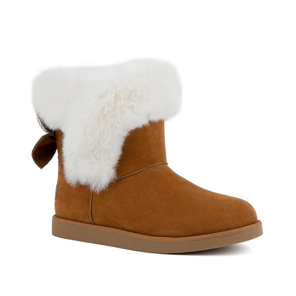 Juicy Couture Womens Krazey Kute Winter Boots Cognac Micro 6M