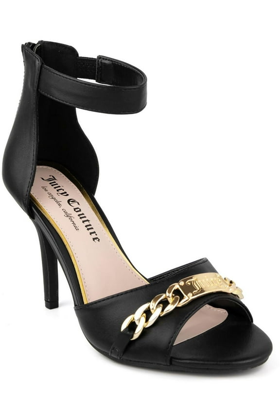 Womens MAIA Faux Leather Ankle Strap Pumps