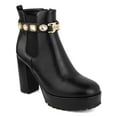 thumbnail image 1 of Juicy Couture Womens Python Faux Leather Embellished Chelsea Boots, 1 of 3