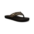 thumbnail image 1 of Juicy Couture Womens Smirk Animal Print Thong Flip-Flops, 1 of 8