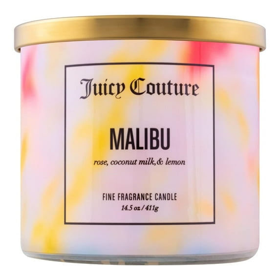 Juicy Couture cjcmlb145 14.5 oz Malibu Soy Wax Blend 3 Wick Candle